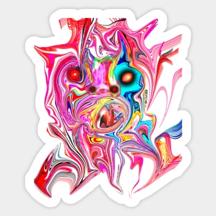Abstract monster Sticker